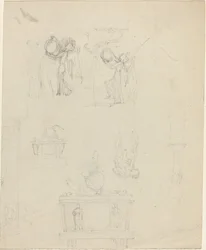 Studieark [recto and verso]