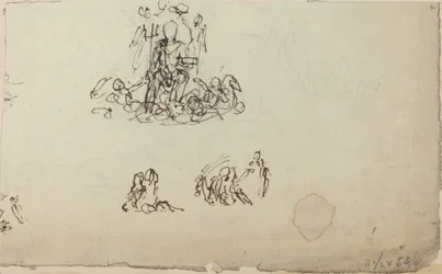 Studie af Neptun og havdyr (?)