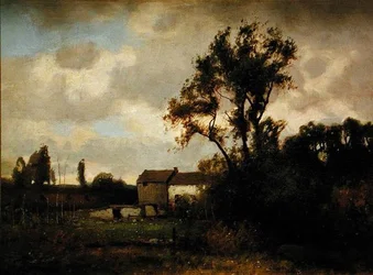 I nærheden af Dover, New Jersey (olie på lærred)