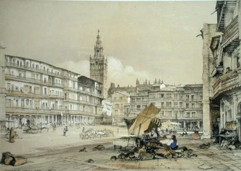Plaza de San Francisco, Sevilla, fra 