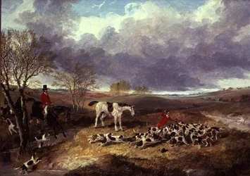 Cambridgeshire Hunt: the Death (olie på lærred)