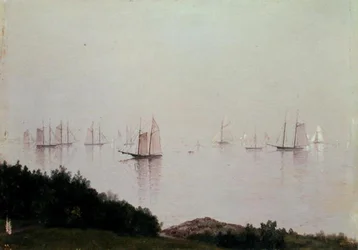 En Newport Afternoon (olie om bord)