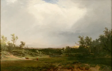 Nærmer sig brusebad, 1859