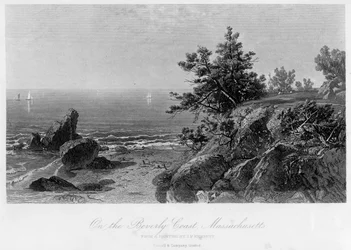 På Beverly Coast, Massachusetts, 1800-tallet.