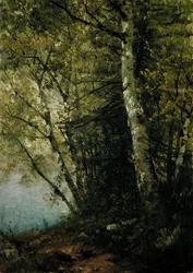 Studie af bøge, 1872.