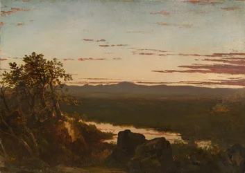 Solnedgangslandskab