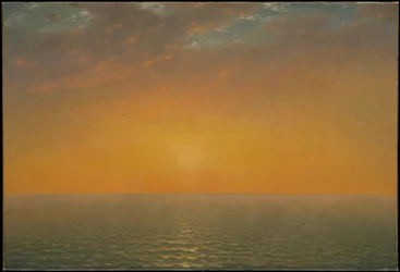 Solnedgang over havet