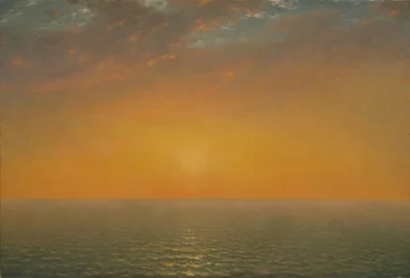 Solnedgang på havet, 1872.