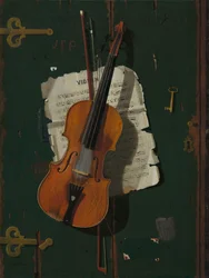 Den gamle violin, ca. 1890 (olie på lærred)