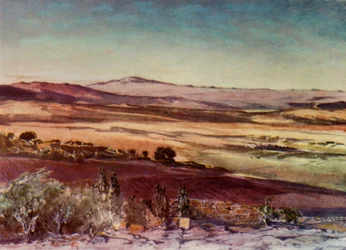 Hermon-bjerget fra Tabors skråninger, 1902.
