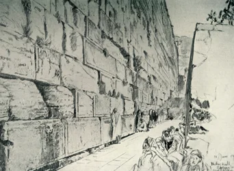Grædestedets mur, 1902.