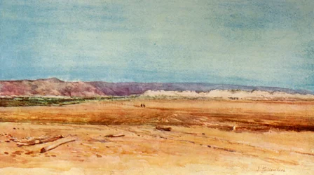 Den vestlige kyst af Det Døde Hav, 1902.