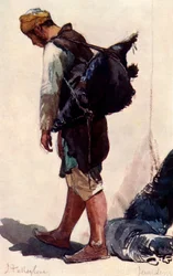 Vandbærer stående figur, 1902.