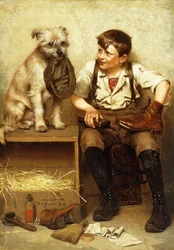 Skopudsede dreng, 1902