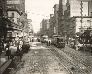 Market Street, øst fra 10th, Philadelphia, 1907