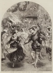 Jul i Friherresalen i Olden Tid