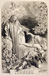 Illustration til The Tempest, fra 