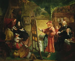 Rembrandts atelier, ca. 1869 (olie på lærred)