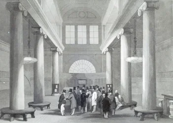 Børs, indgraveret af Henry Melville, ca. 1842