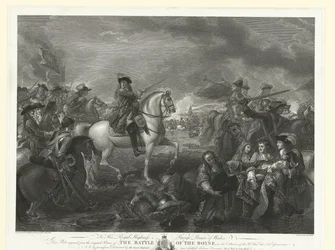 Kong William III i slaget ved Boyne, 1690 The Battle of the Boyne (titel på objekt)
