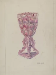 Marmoriseret vase