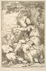 Banditti tager sin post fra femten ætsninger dedikeret til Sir Joshua Reynol..., 8. december 1778.