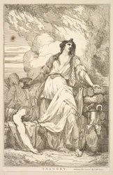 Tragedie fra femten ætsninger dedikeret til Sir Joshua Reynolds, 8. december 1778.