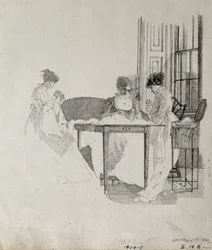 Damesyning, 1805 (pen og blæk på papir)