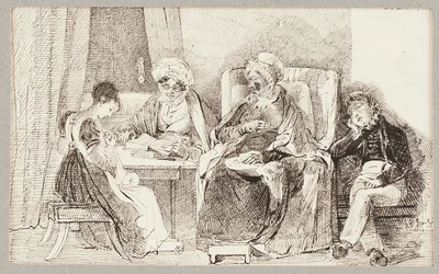 Syg og hvilende, 1824