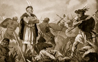 Huascar og Atahualpa kæmper om Inkariget