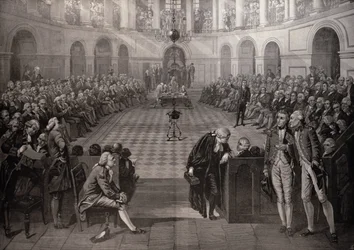 The Irish House of Commons, AD 1790, College Green, Dublin, fra 