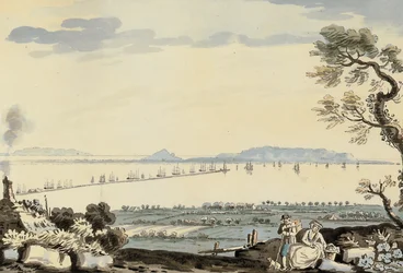 Udsigt over Dublin-bugten og havnen, Hill of Howth