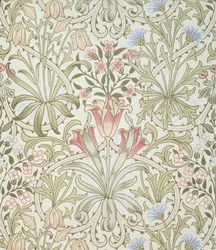 Persisk tapet, designet af John Henry Dearle (1860-1932) for Morris and Company