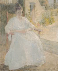 Figur i sollys (kunstnerens kone)