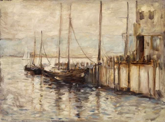 Fiskerbåd i en havn,