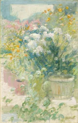 I drivhuset, ca. 1895 (olie på lærred)