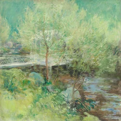 Den hvide bro, efter 1895 (olie på lærred)