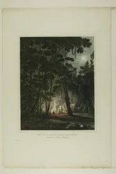 View By Moonlight, nær Fayetteville, plade tre af det andet antal maleriske udsigter over amerikansk sceneri
