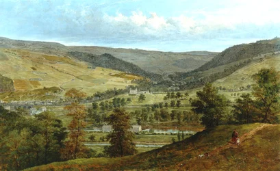 Cragg Vale & Stocks Hall fra Broadbottom, 1869