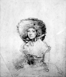 Mary "Perdita" Robinson (kridt på papir)