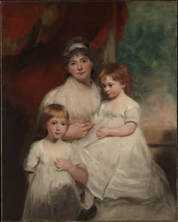 Fru John Garden (Ann Garden, 1769–1842) og hendes børn, John (1796–1854) og Ann Margaret (født 1793)