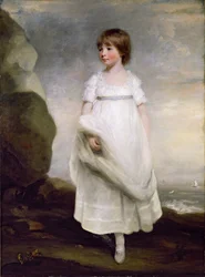 Portræt af Anne Isabella Milbanke (1792-1860), senere Lady Byron, ca. 1800 (olie på lærred)