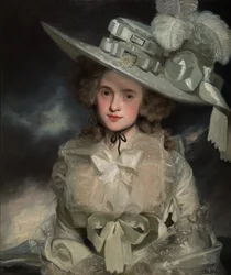 Portræt af Mary Boteler fra Eastry, Kent, 1786