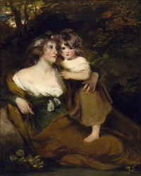 Grevinden af Darnley og hendes datter, Lady Elizabeth Bligh