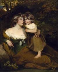 Grevinden af Darnley og hendes datter, Lady Elizabeth Bligh, ca. 1795