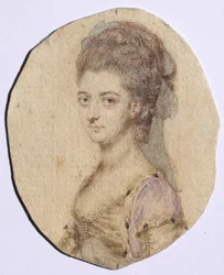 Portræt af Charlotte Bertie, født Warren, 4. grevinde af Abingdon, 1778.