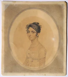 Portræt af Miss Mary Tadman, 1809.