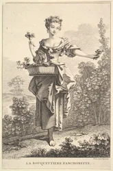Blomsterpigen Fanchonette, 1741-63.