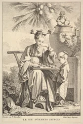 Spillet kinesisk skak, 1741-63.