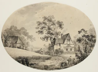 Rytter besøger gård
